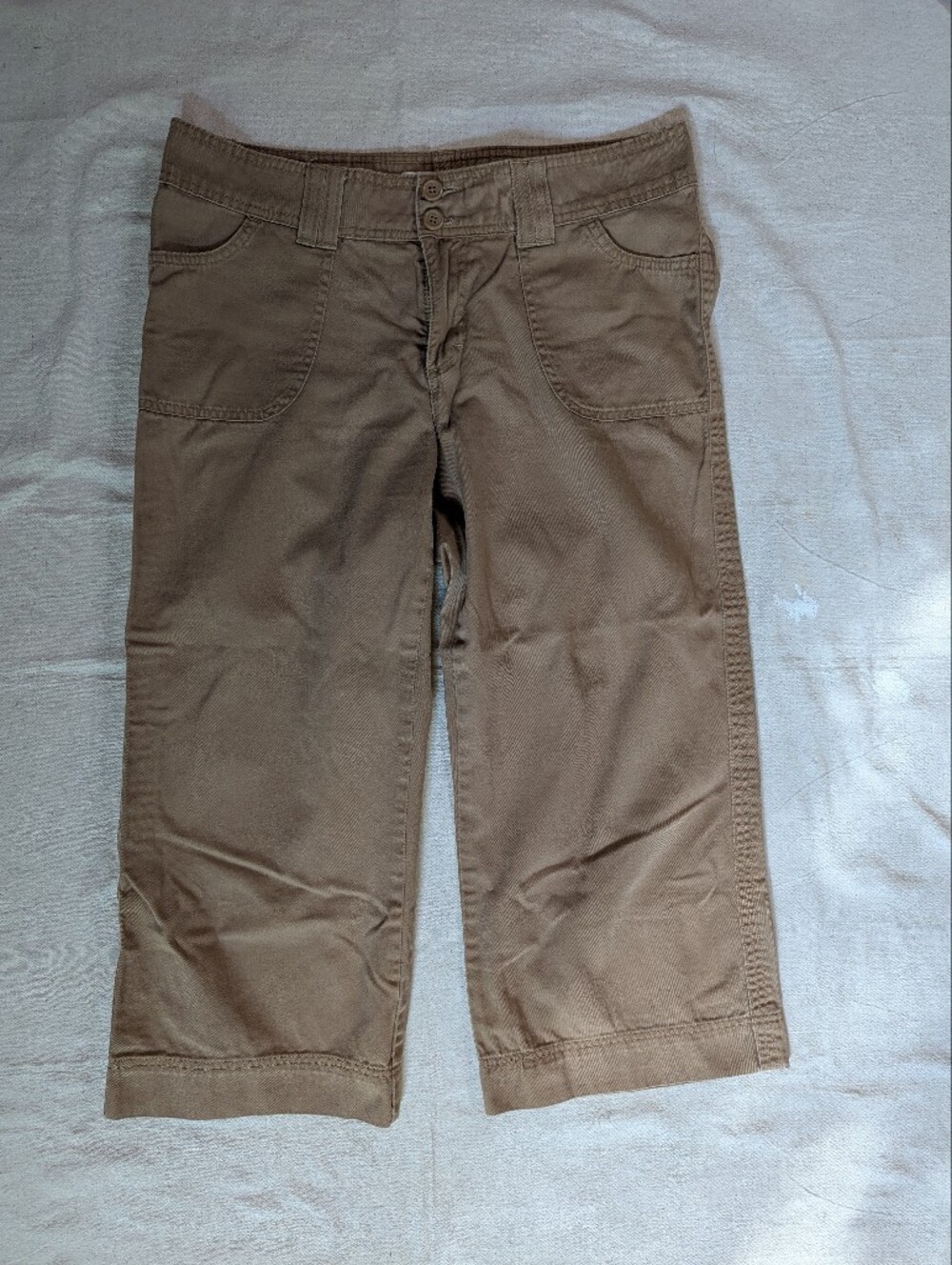 Lee Women's Cropped Tan Utility Pants